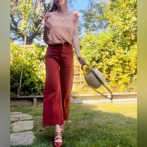 Vintage y2k romantic lace and ruffle peasant top blouse